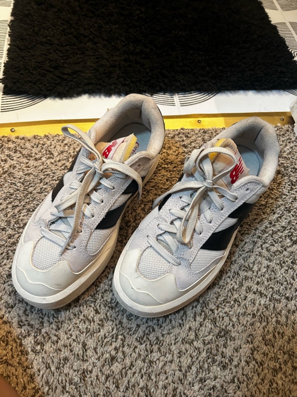 New Balance Men's Athletic Sneakers in Gray and Black